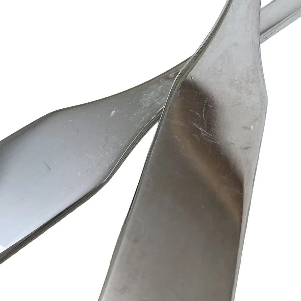 Vintage Salad Servers MK Silverplate Serving Fork and Spoon 9.25